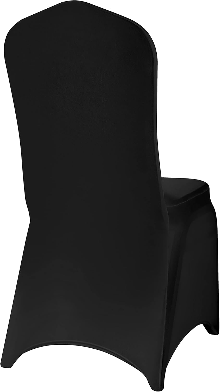Spandex Chair Covers, 100PCS, Removable Washable Protector for Living Room, Party, Banquet, Wedding, Hotel (Black)