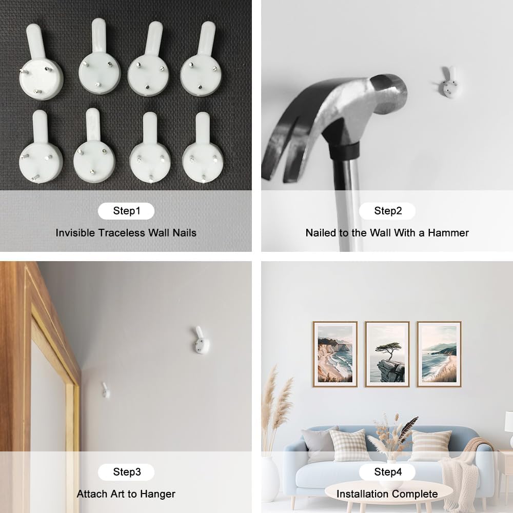 Celestdeco Amalfi Coastal Seascape Framed Canvas Wall Art Set, Summer Ocean Wall Decor, Southwestern Beach Wall Painting, Ocean Seascape Art Prints for Living Room, Bedroom, Dining Room - 24"x36"x3