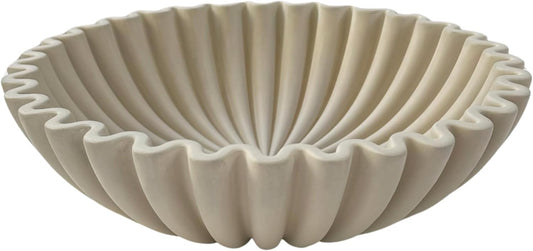 OAKOA Concrete Decorative Bowl - Organic Modern Home Decor Bowl - Decorative Objects - Cement Fruit Bowl - Modern Organic Home Decor