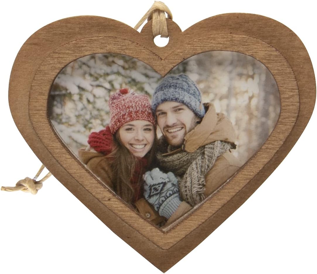 Wood Heart-Shaped 2.25" x 1.75" Photo Ornaments - Pack of 50