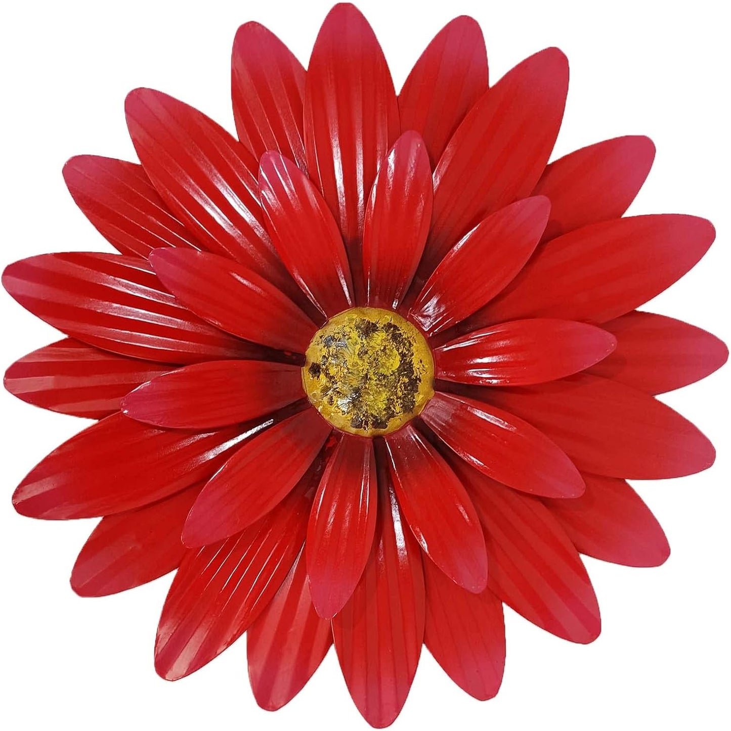 Metal Flowers Outdoor Decor 13" Metal Sunflower Wall Art Decorations Sunflower Wall Decor for Kitchen Living Room Porch Garden Yard