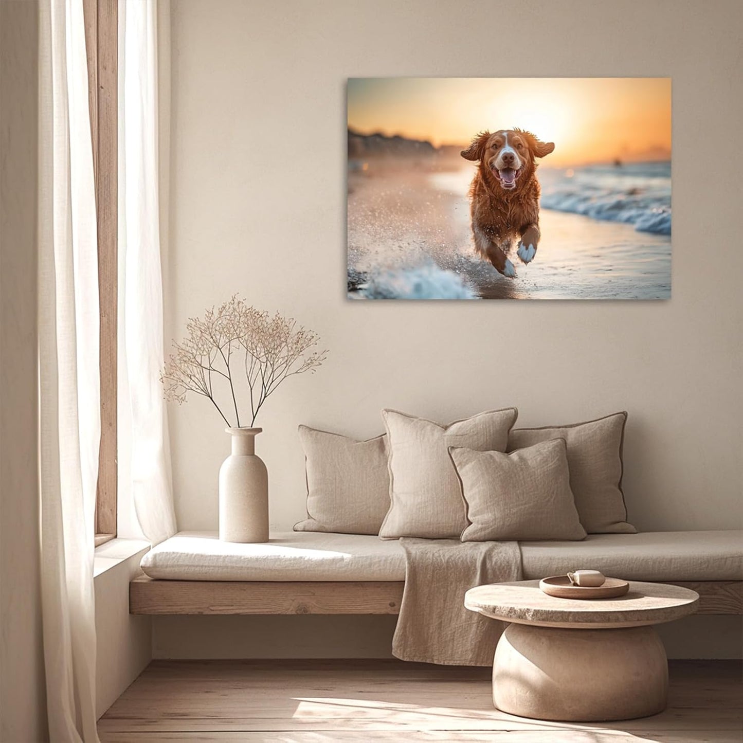 Personalized Photo Canvas Print Wall Art Custom Canvas Prints with Your Photo Customized Canvas Picture Frame Gifts for Pet Baby Family Mom Dad Men Women Couple Boyfriend Girlfriend