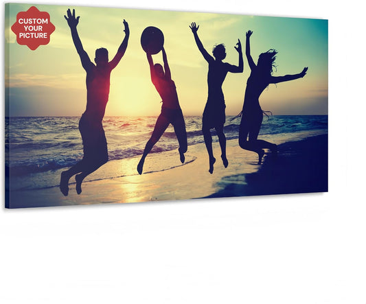 YarnArtistry Custom Canvas Prints With Your Photos - Personalized Picture On Canvas - Extra Large Canvas Prints - Upload And Print Your Photo(8x16 to 24x48 Inch)