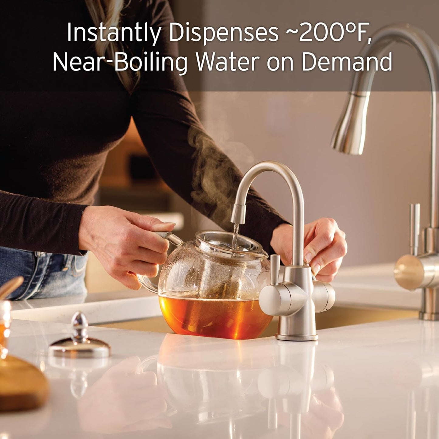 InSinkErator HOT250 Instant Hot and Cold Water Dispenser System & F-2000S Premium Under Sink Water Filtration System for Instant Hot and Cold Water Dispenser System