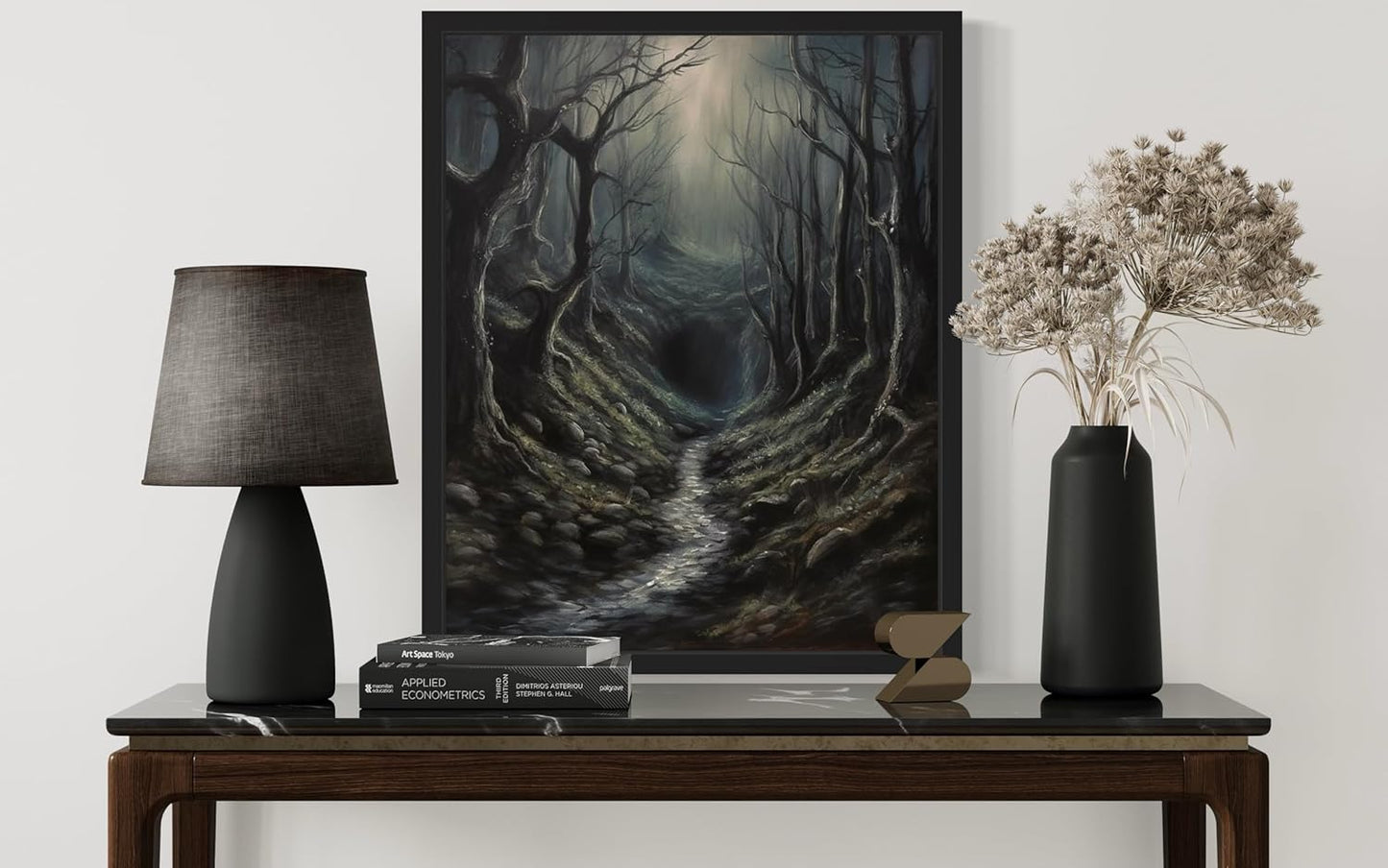 Dark Tunnel Poster Art Print, Halloween Scary Vintage Wall Art Academia Spooky Painting Decoration for Horror Prints, Gothic Posters Bedroom Decor 89 (Dark Tunnel, 16 x 20 inches, Unframed)