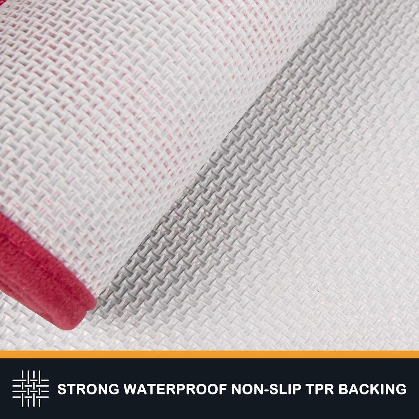 PURRUGS Dirt Trapping Door Mat 32" x 70", Non-Slip/Skid Machine Washable Entryway Rug, Dog Doormat, Super Absorbent Welcome Mat for Muddy Wet Shoes and Paws, Burgundy Red