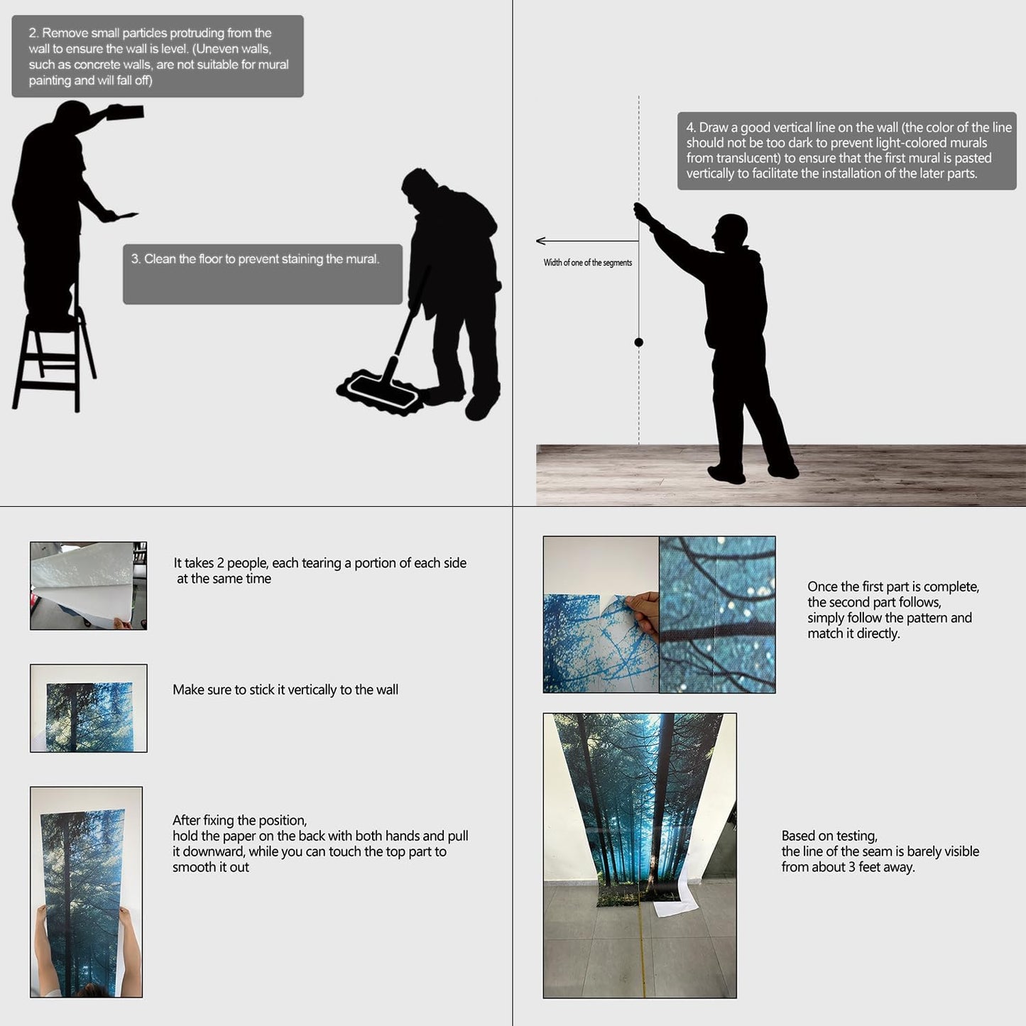 Gray Brooklyn Bridge at Night NYC Wall murals New York Peel and Stick Wallpaper for Bedroom Living Room - 96"x137"