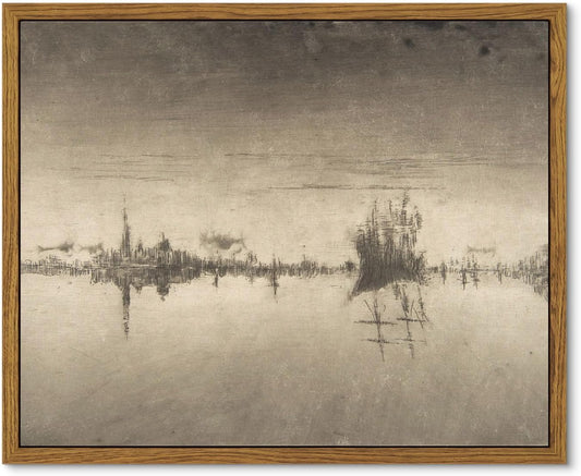 VIYYIEA Framed Canvas Wall Art Home Decor Vintage Quote Wall Decor Aesthetic Sailboat Reflections Coastal Room Decor Christian Art Prints Rustic Home Decor for Living Room Bathroom Bedroom 9x11in