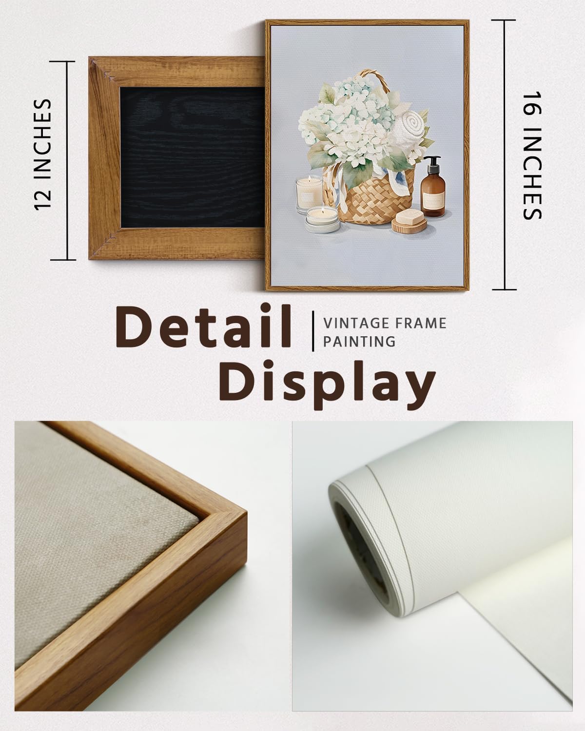 VIYYIEA Framed Wall Art JK-J1-L 16L x 12W