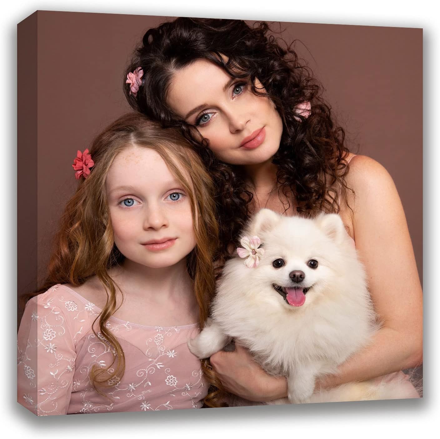 Custom Canvas Prints with Your Photos (20x20, Framed Canvas) Custom Framed Wall Art Personalized Canvas Pictures for Pet/Family Gifts for Mom/Men/Women