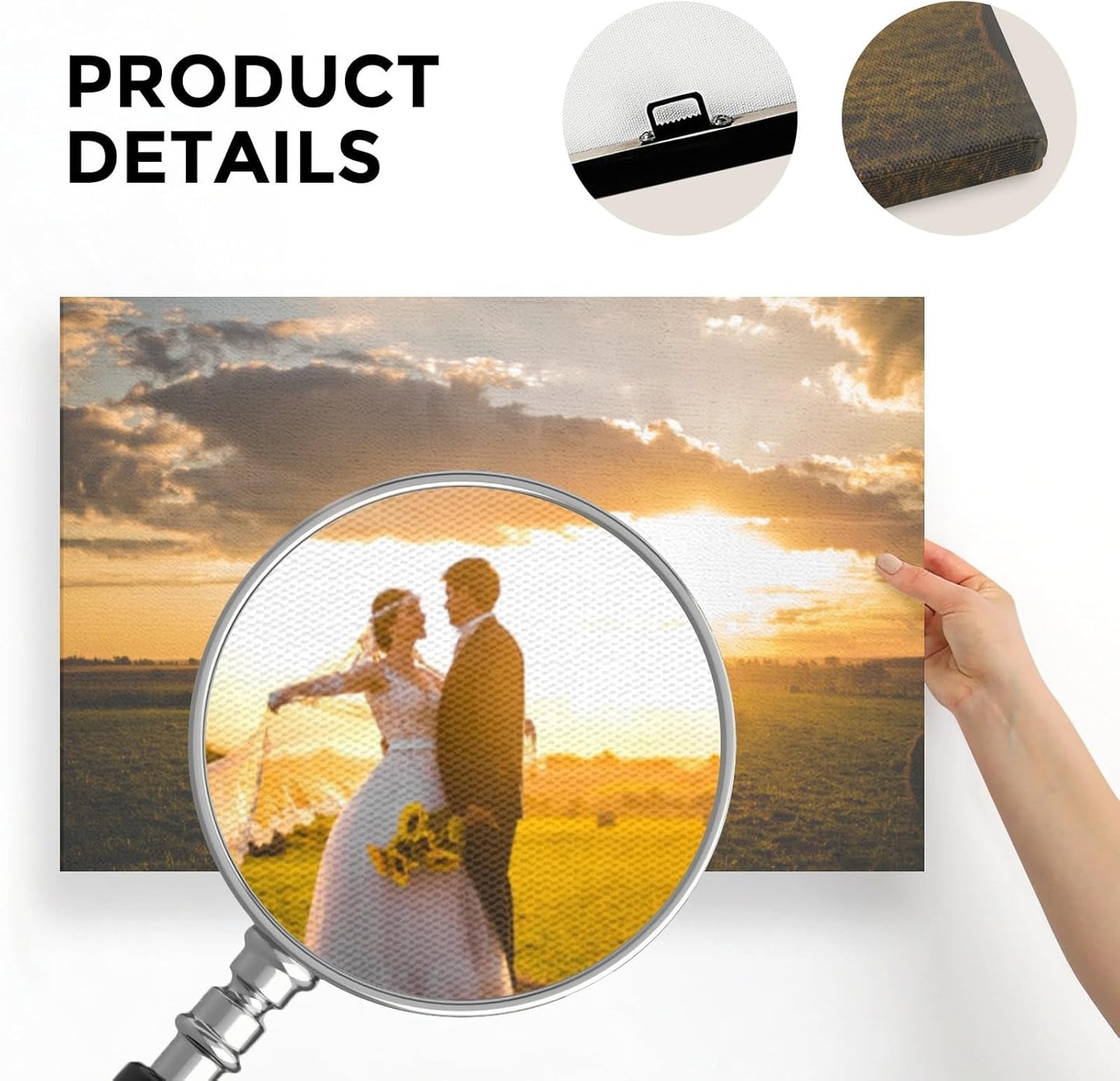 Canvas Prints With Your Photos | Custom Image And Text Print | Photo to Customize Canvas | Custom Canvas Print Wall Art, Unique Gift & Keepsake Ready to Hang