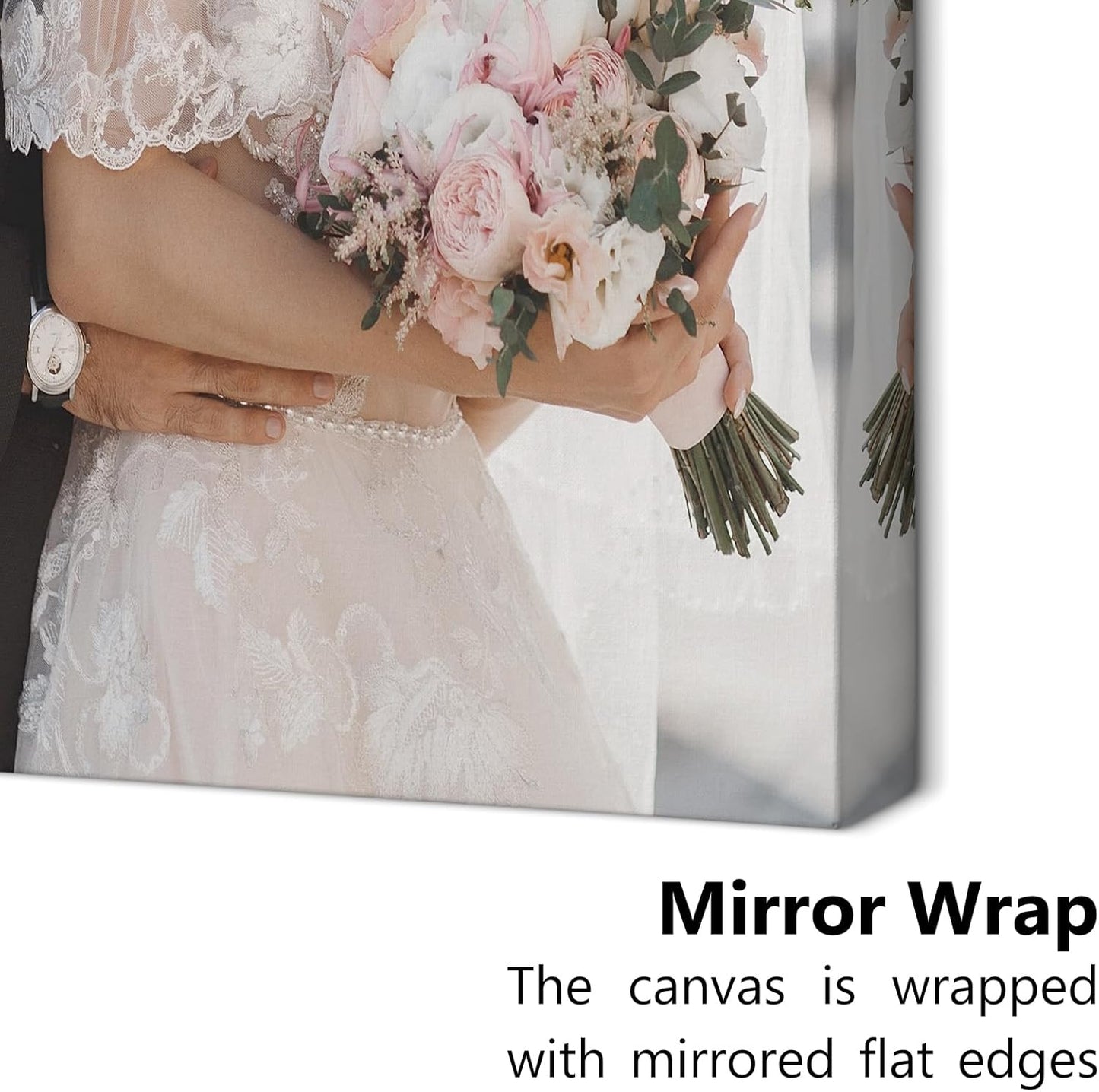 Personalized Custom Canvas Prints with Your Photos & Text, Customized Picture Print, Transform Own Images Into Framed Wall Art Digitally Printed Photo to Canvas, Keepsakes Gifts for Family 16x32’’