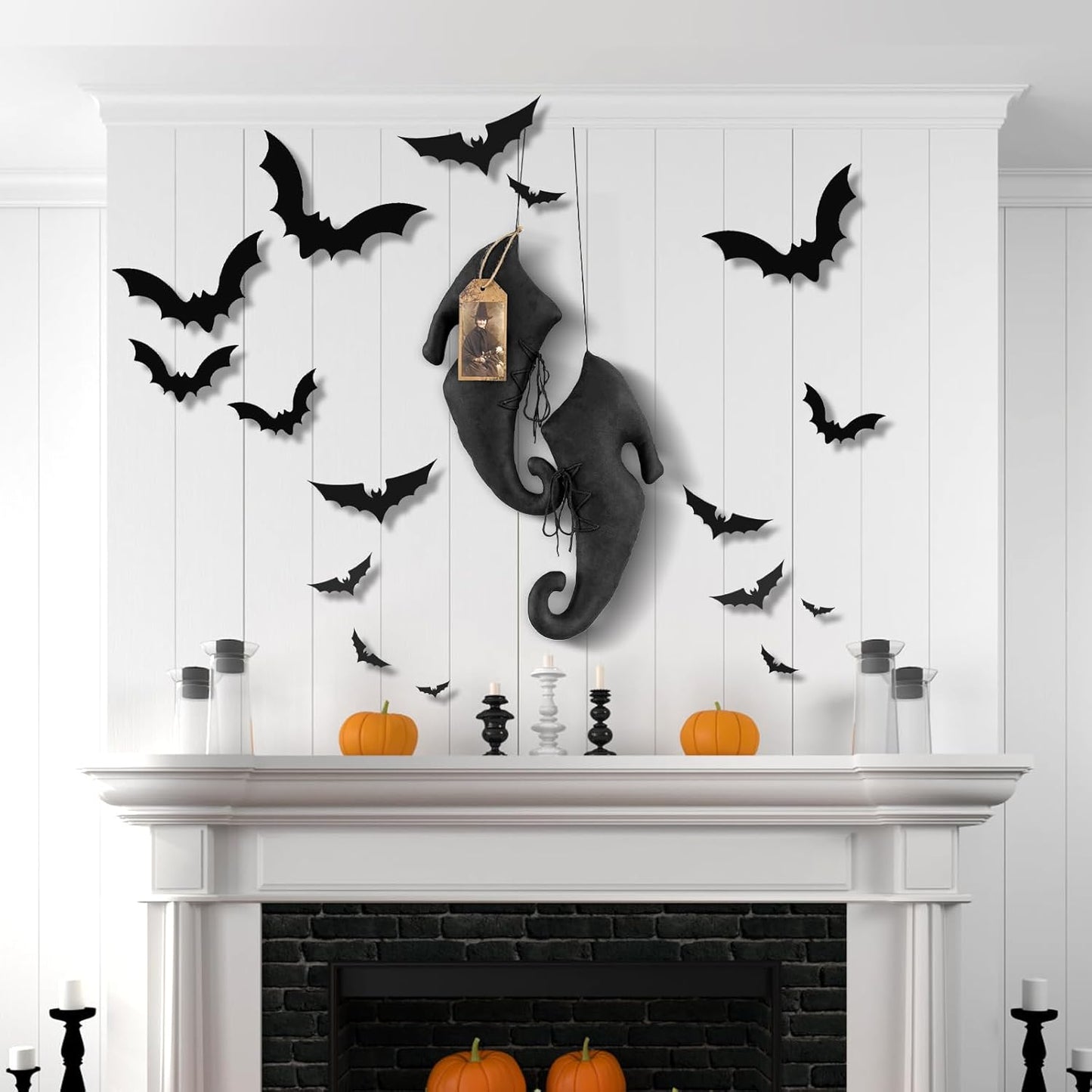 Vintage Halloween Decorations Hanging Ornaments for Wreath & Indoor Window Decorations