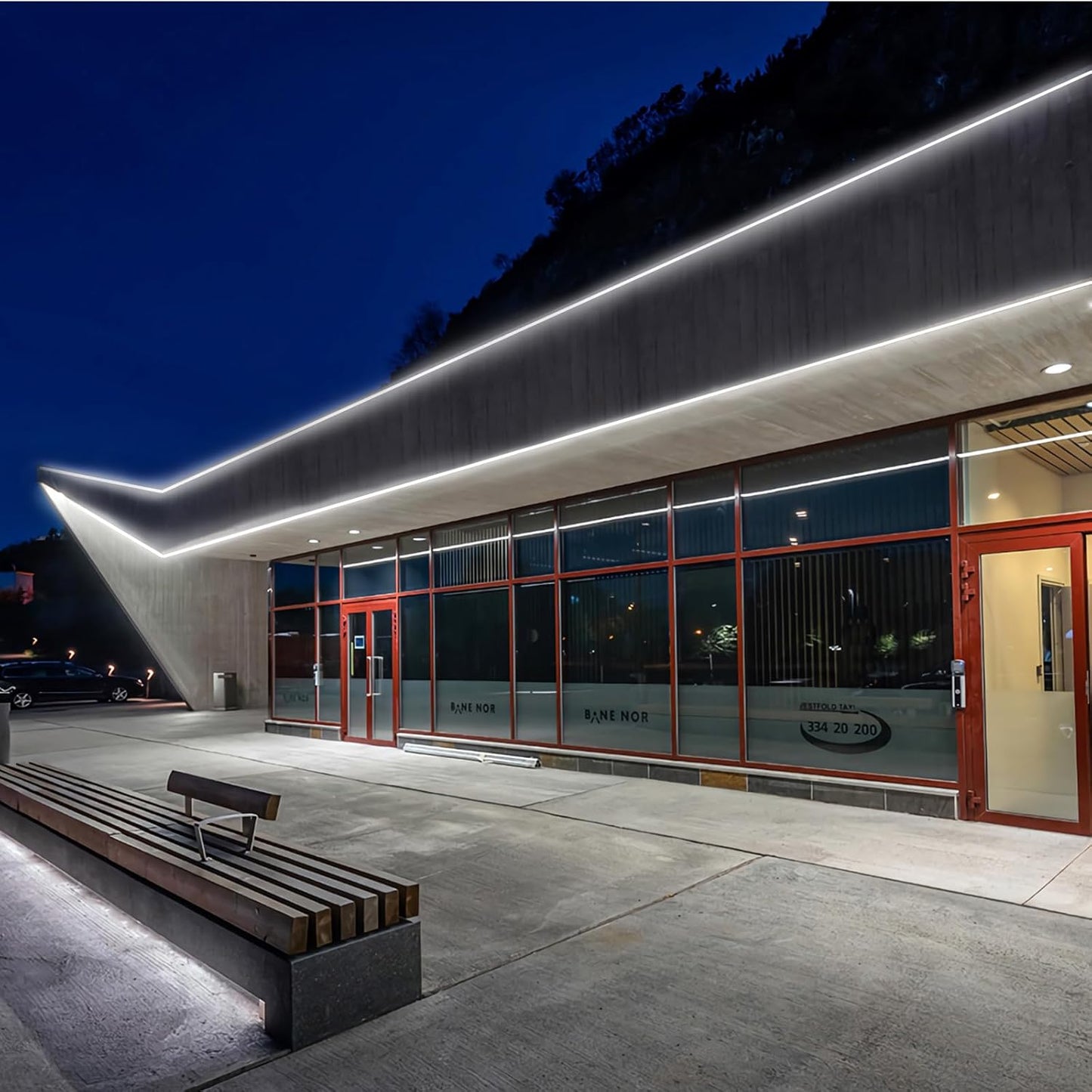 GZBtech Flexible LED Neon Rope Lights 16.4FT,AC 110-120V Waterproof Strip Light, 120 LEDs/M Cuttable Connectable Neon Lighting for Indoor Outdoor Home Decor/Commercial Building Use-Cold White 5M