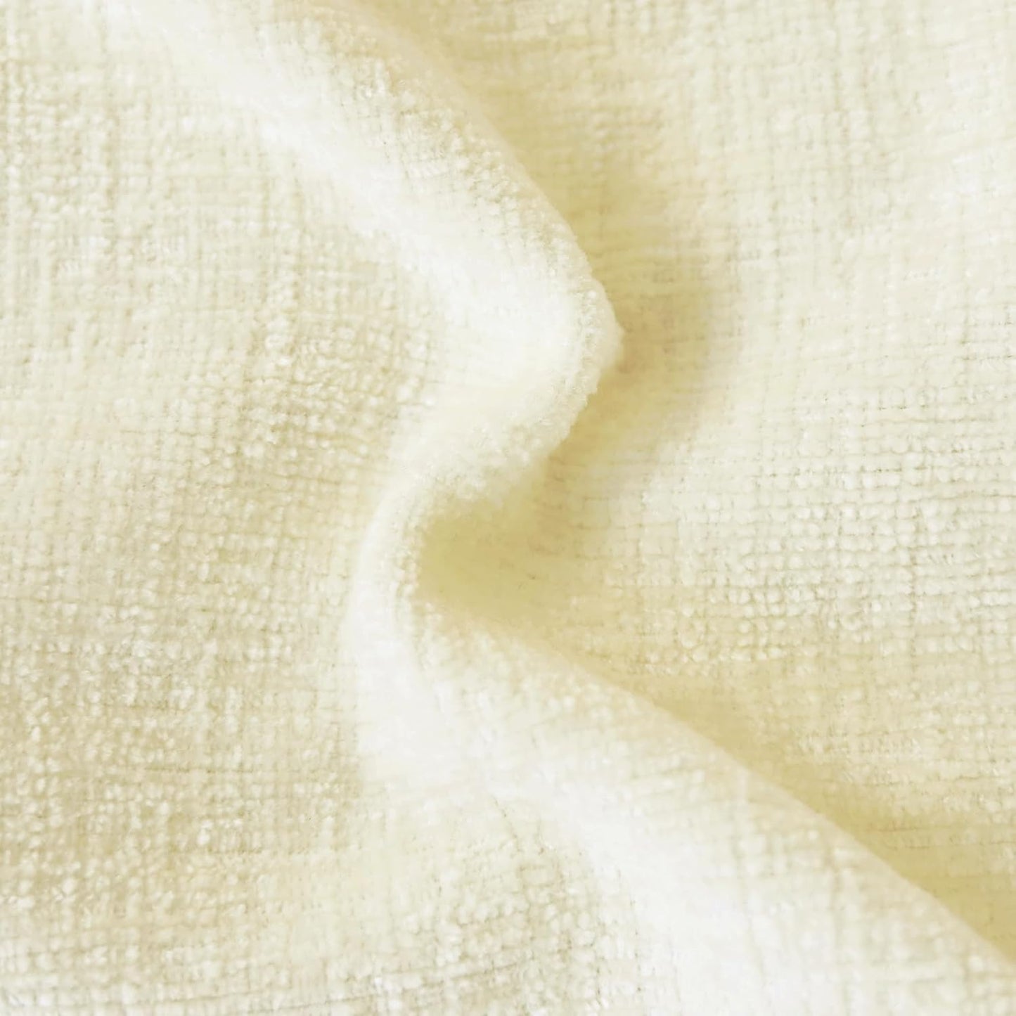 CaliTime Throw Pillow Covers Decorative 22 X 22 Inches Pack of 2 Cozy Chenille Cushion Cases for Couch Sofa Bed Living Room Home Beige