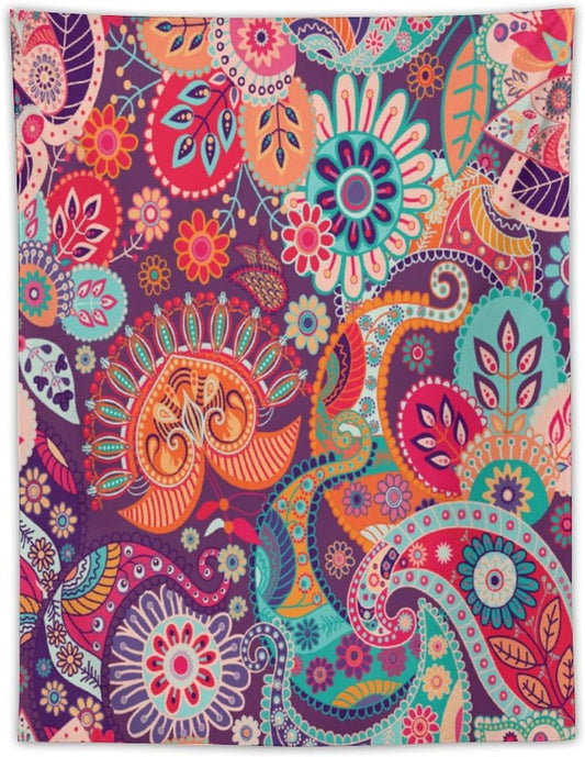 ICMOLYYENLO Palm Leaf Tapestry Wall Hanging, Tropical Leaves Plant Jungle Green Hawaiian Art Home Decor for Guest Bedroom Living Room Dormitory 50x60 Inch