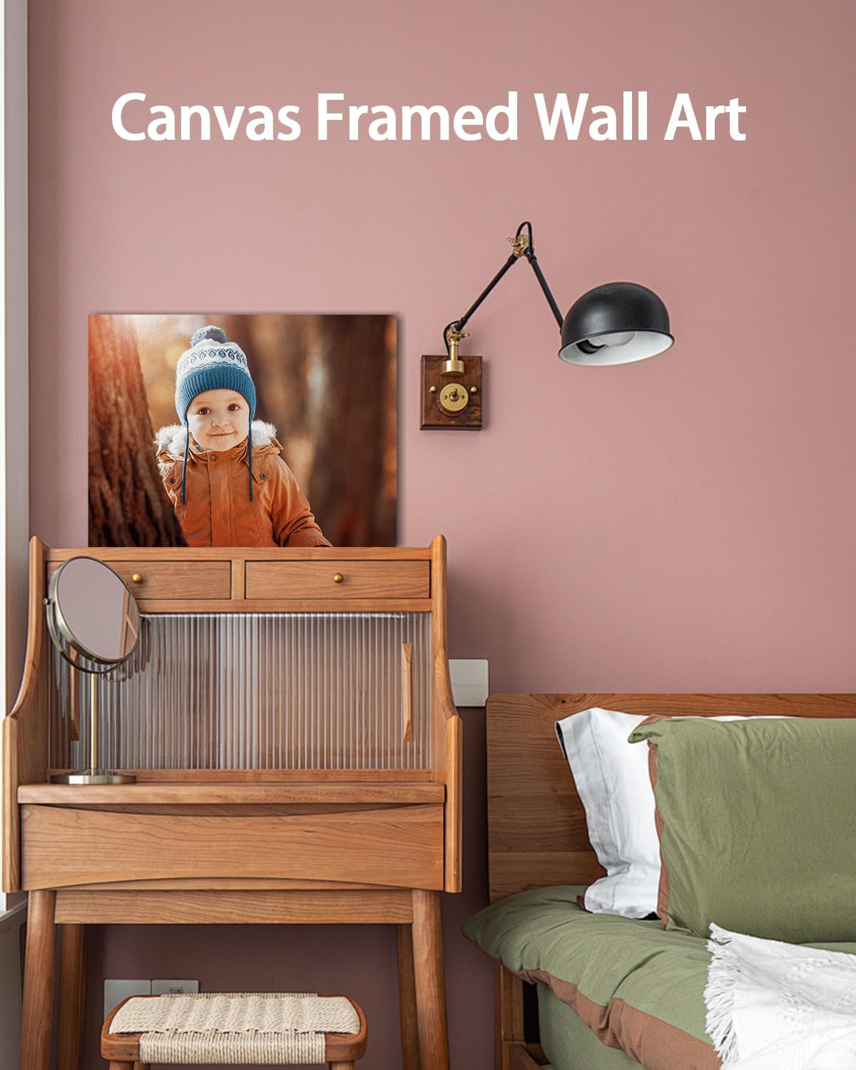 AbcCustomize Custom Canvas Wall Art with Your Photos, Perfect for Living Room, Bedroom, Farmhouse Decor, Personalized Gifts