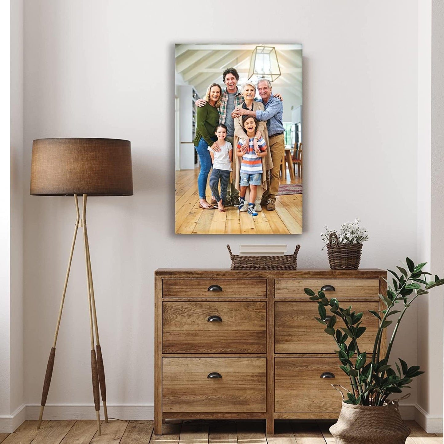 Laoife Custom Canvas Prints with Your Photos 12"x18", Canvas Photo Prints Custom, Personalized Canvas Wall Art for Office Home Bedroom Living Room Wall Decor, Gift for Father's Day Birthday Wedding