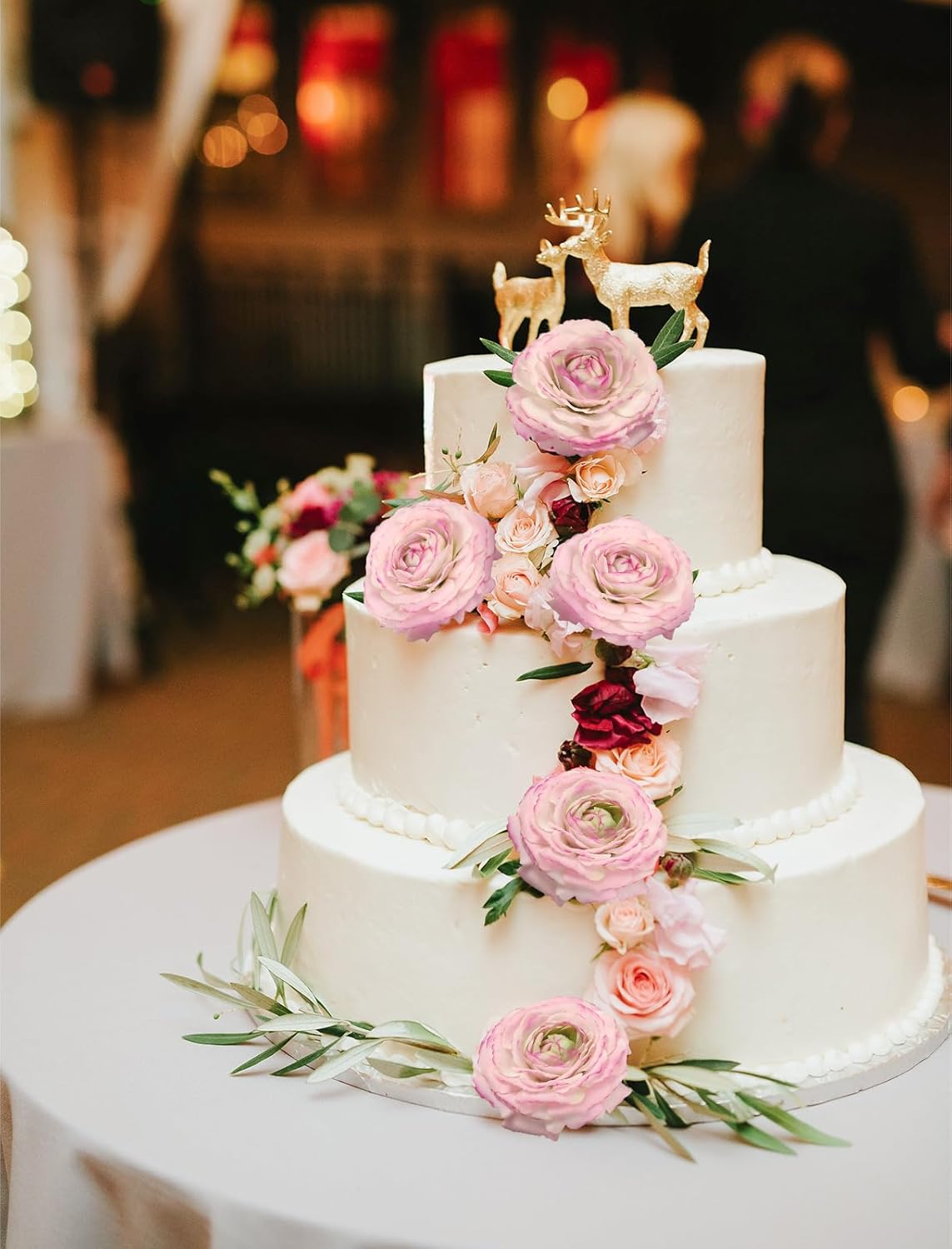 IPOPU 4PCS Real Touch Purple Ranunculus Artificial Flowers Faux Ranunculus Flowers for Vase Real Look Silk Peonies Fake Peony Flowers for Home Indoor Wedding Centerpieces for Table Decor (Purple Edge)