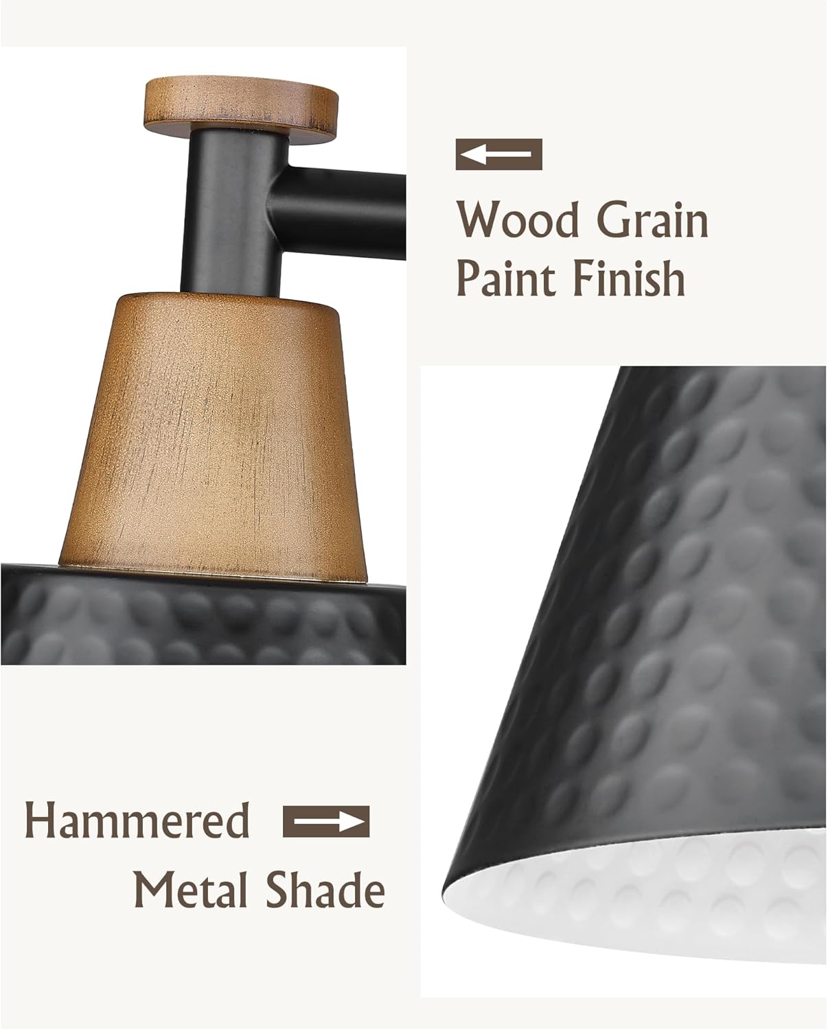 FEMILA 37.4" Black Vanity Light, Black Bathroom Light Fixture, Bathroom Lighting Fixtures Over Mirror with Matte Black Finish, 4FG59B-5W BK