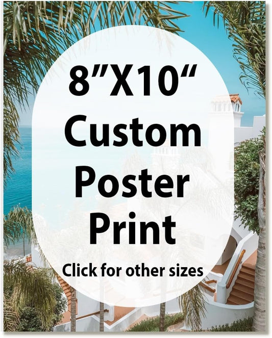 Canvas Prints With Your Photos, Custom Poster On Canvas (Unframed 8x10) Transform Your Photos Into Stunning Framed Wall Art Digitally Printed Photo To Canvas Ideal For Home Decor Gifts Keepsakes