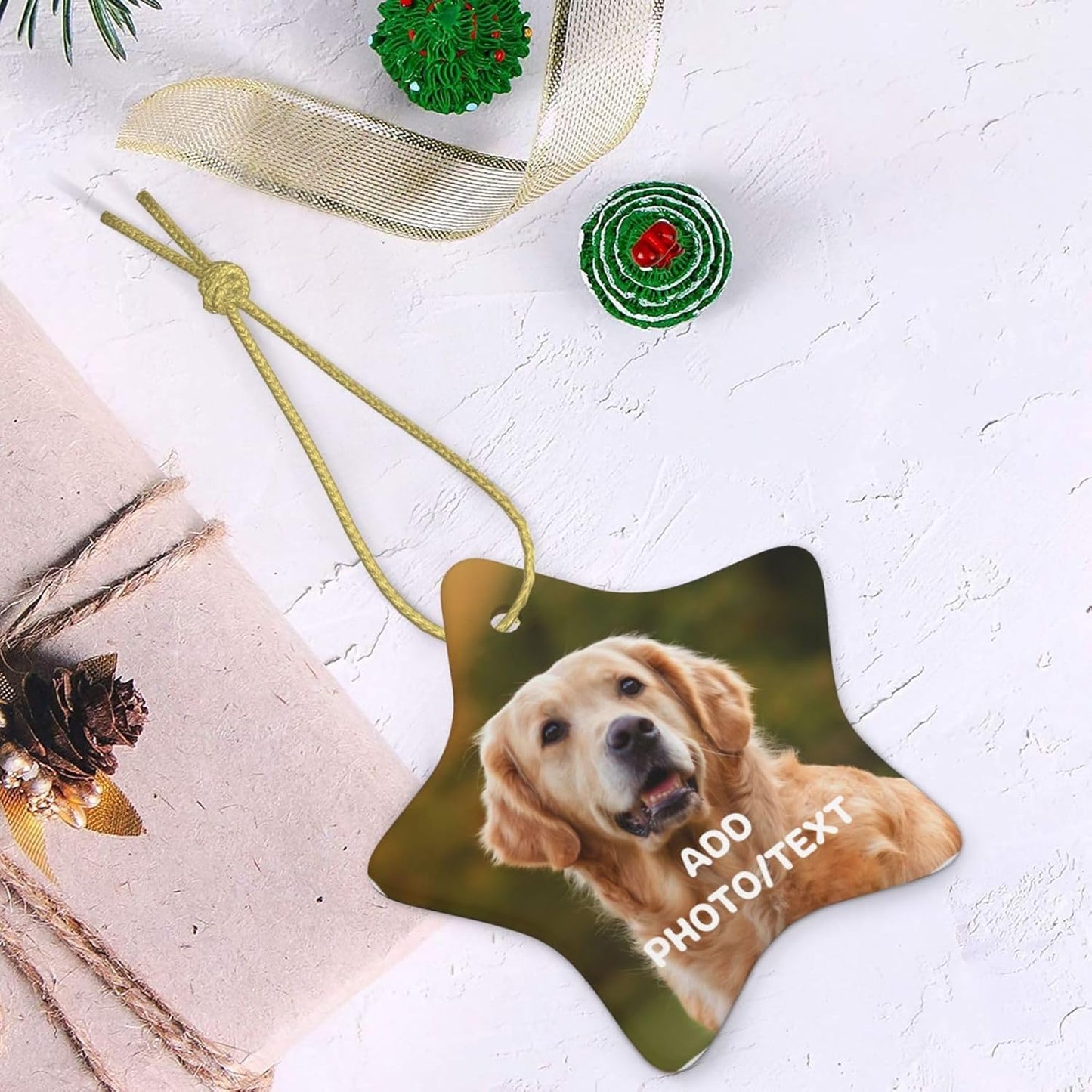 Personalized Christmas Ornaments 2025 Custom Ornament Xmas Photo Ornament Customized Gifts Star Shap