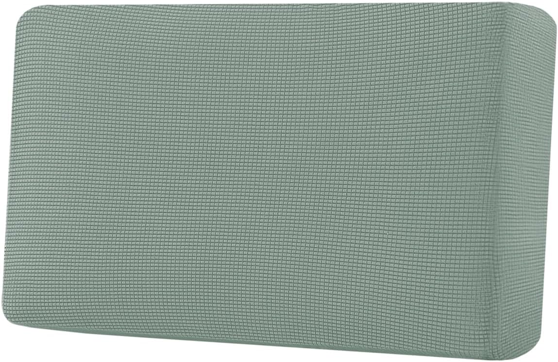 H.VERSAILTEX Super Stretch Individual Seat Cushion Covers Sofa Covers Couch Cushion Covers Slipcover Sets Thick Jacquard Textured Twill Fabric (1 Piece Loveseat Cushion Cover, Sage)