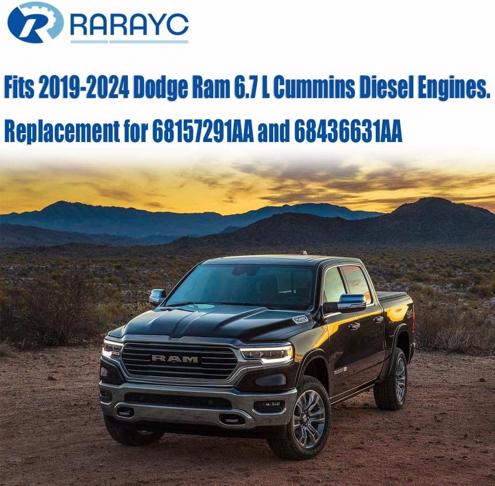 (Upgrade) 6.7L Cummins Fuel Filter Water Separator set for 2019 2020 2021 2022 2023 2024 Ram Turbo Diesel Engines 68157291AA and 68436631AA