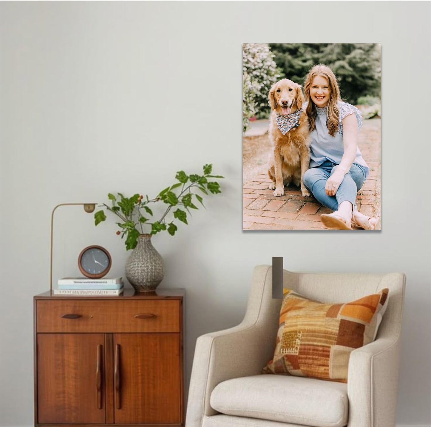 GZZFXXD Personalized Custom 22'x34'' Canvas Prints with Your Photo/your Image Large Wallart Wall Decor for Bedroom Dining room Living room Children's room(Unframed)