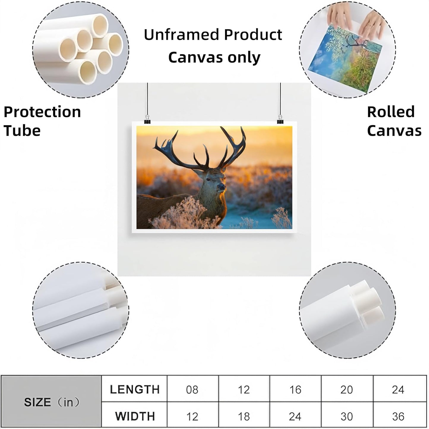 Personalized Custom Poster Prints: 24L x 36W Photo On Canva Transform Your Photos into Stunning Unframed Wall Art Digitally Printed (24L x 36W, Unframed)