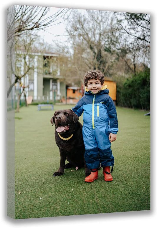 Custom Canvas Prints with Your Photos Custom Wall Art Personalized Canvas Pictures for Pet/Family Gifts for Mom/Men/Women (12'' W x 18'' H)