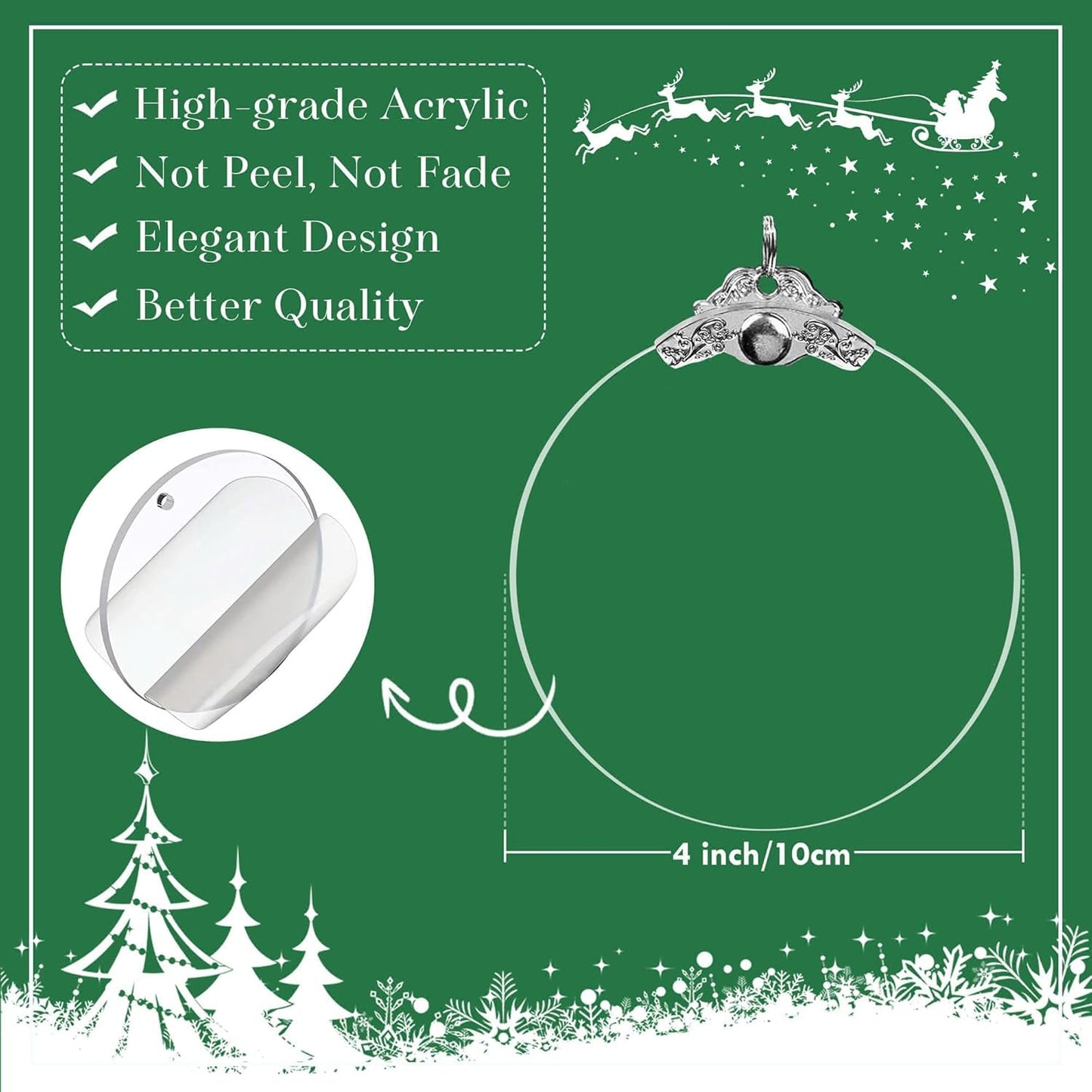 2025 Christmas Ornament, Stained Glass Effections, Christmas Tree 4 Inch Acrylic Ornament Art, White Elephant Gifts Car Interiors Decors, Christmas Decor (Yellow Hat Snowman)