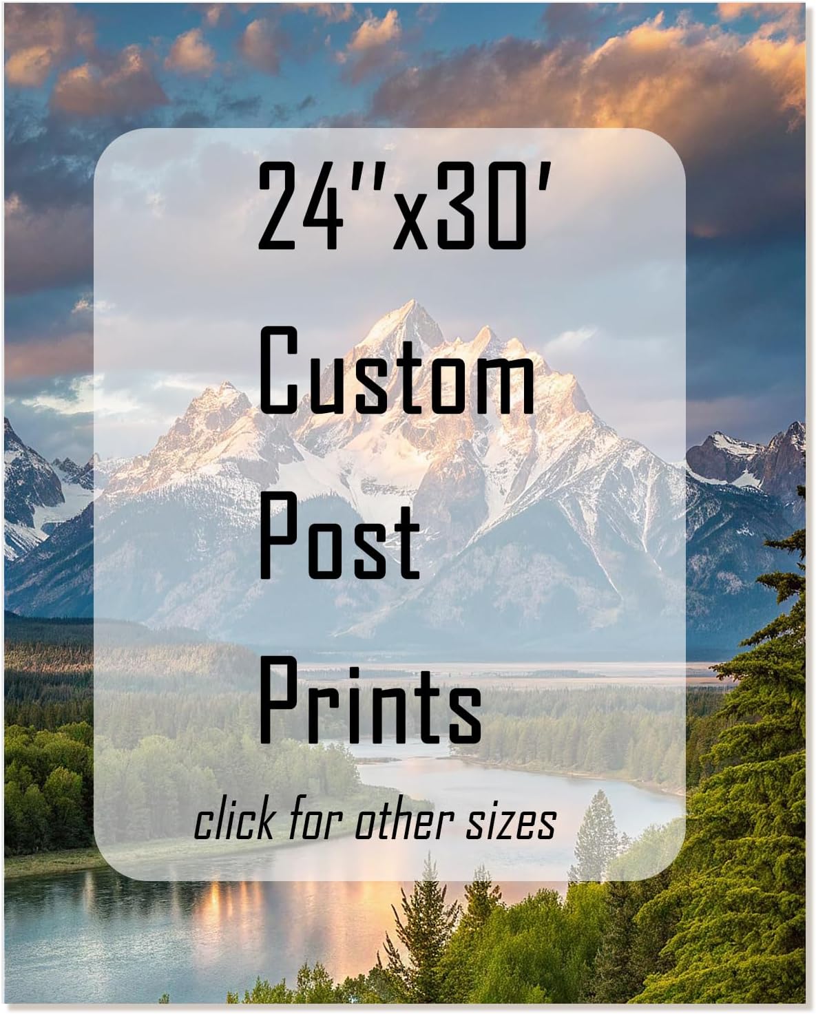 GZZFXXD Personalized Custom 24''x30'' Canvas Prints with Your Photo/your Image Large Wallart Wall Decor for Bedroom Dining room Living room Children's room(Unframed)