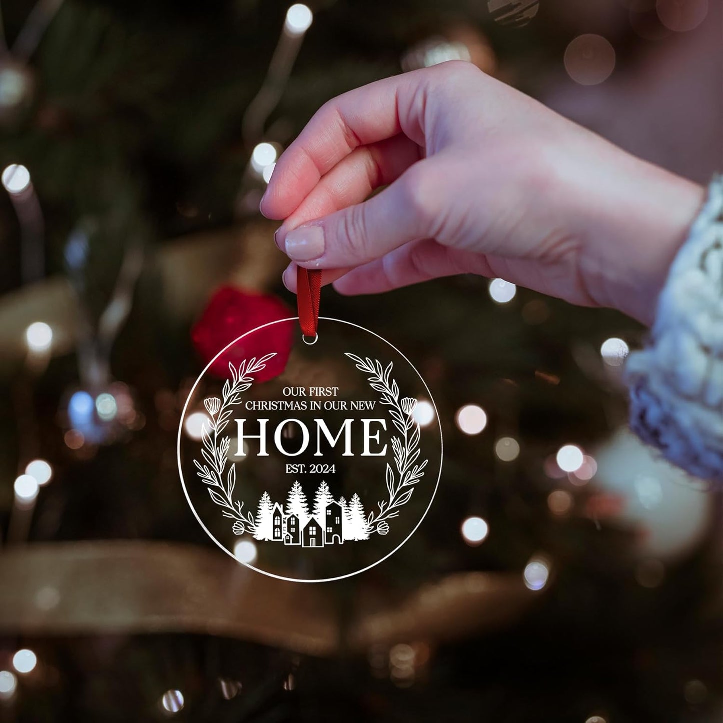 New Home Ornament 2024, Our First Christmas in Our New Home 2024, New House Gift Ideas for Couple, Welcome Home Gifts, Housewarming Gifts