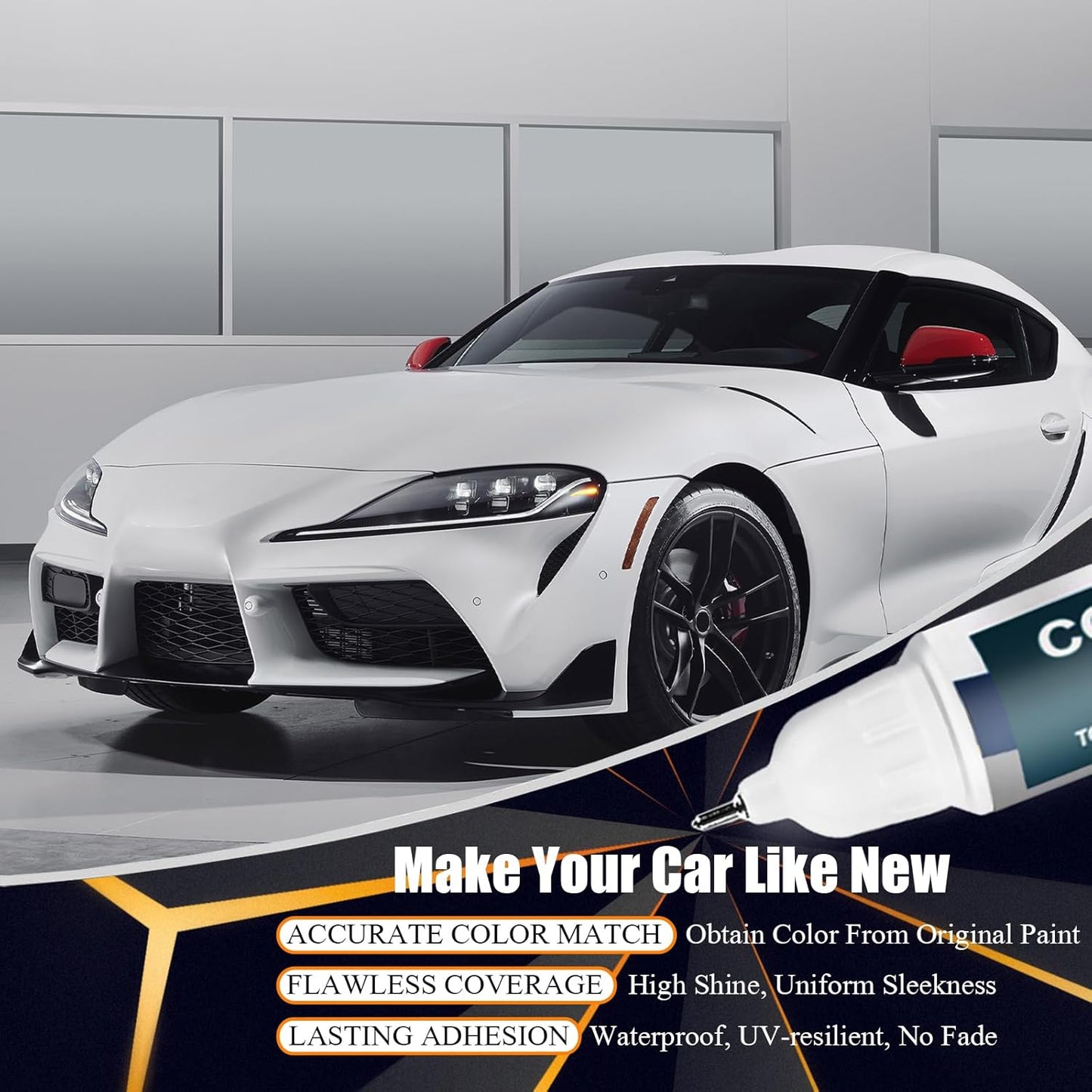 089 Wind Chill Pearl Tricoat Touch Up Paint for Toyota, Car Paint Pen Scratch Repair Two-In-One Touch Up Paint, Premium Car Scratch Remover for Deep Scratches