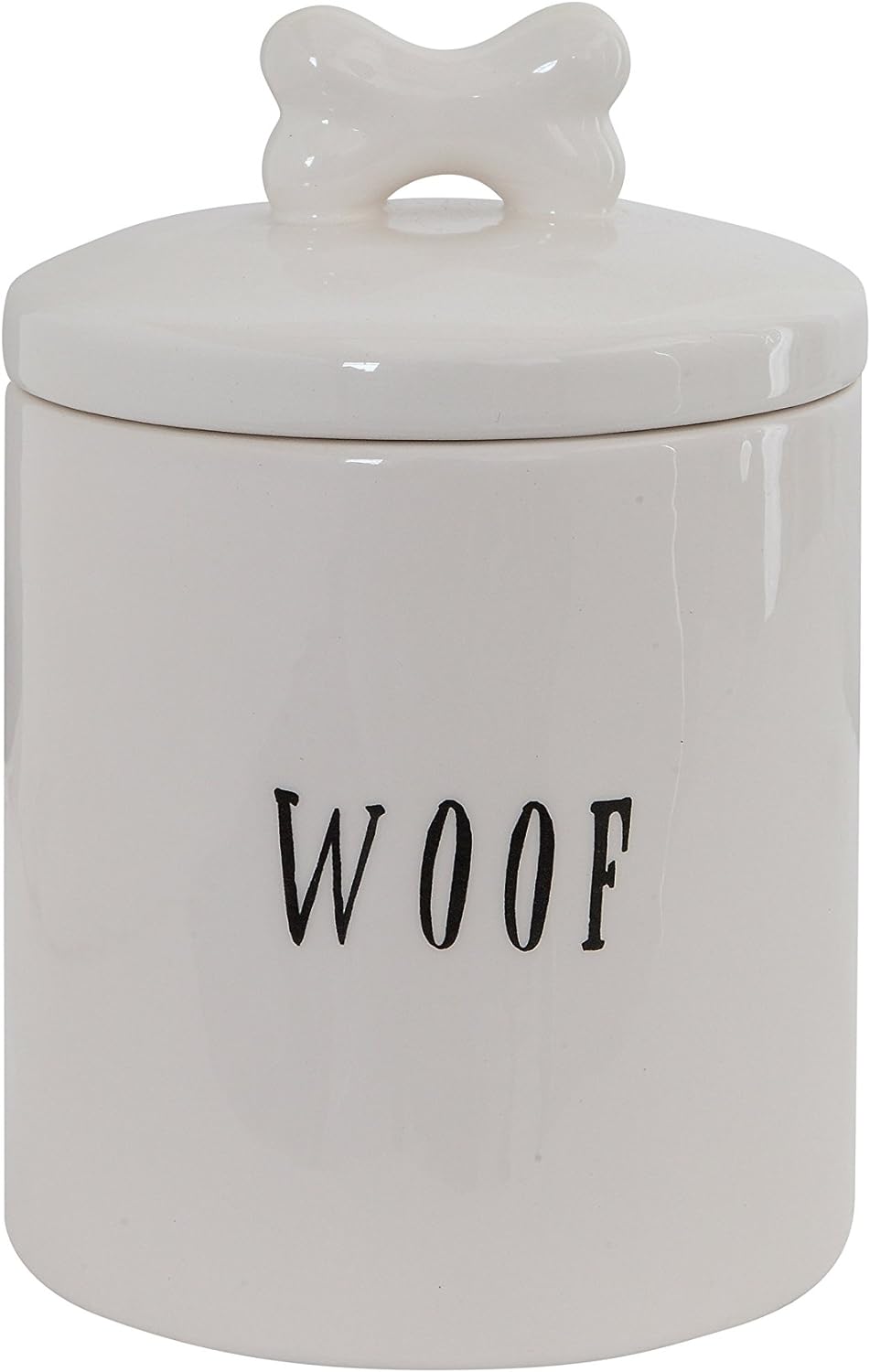 Creative Co-Op Woof Jar with Bone Handle on Lid