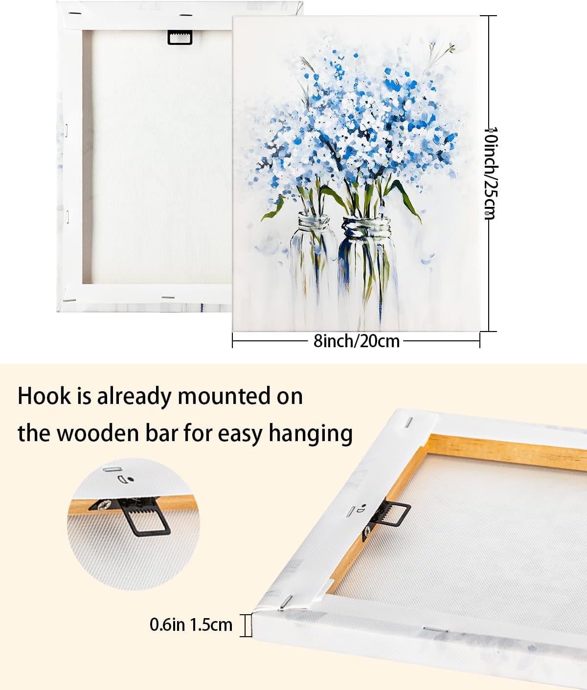 AbcCustomize Canvas Prints with Your Photos，Custom Canvas Wall Art for Bedroom, Living Room, Farmhouse Decor，Personalized Gifts Canvas Prints for Family，Friend，Lover，Pet