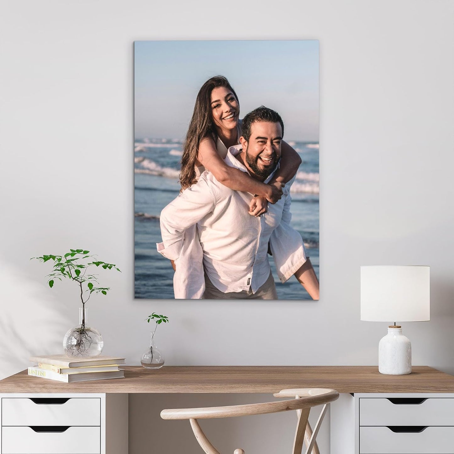 Tapuayts Personalized Custom Canvas Poster: Upload Your Image/Photo for Custom Photo-to-Poster Printing, Quality Wall Art Print (6" X 8")