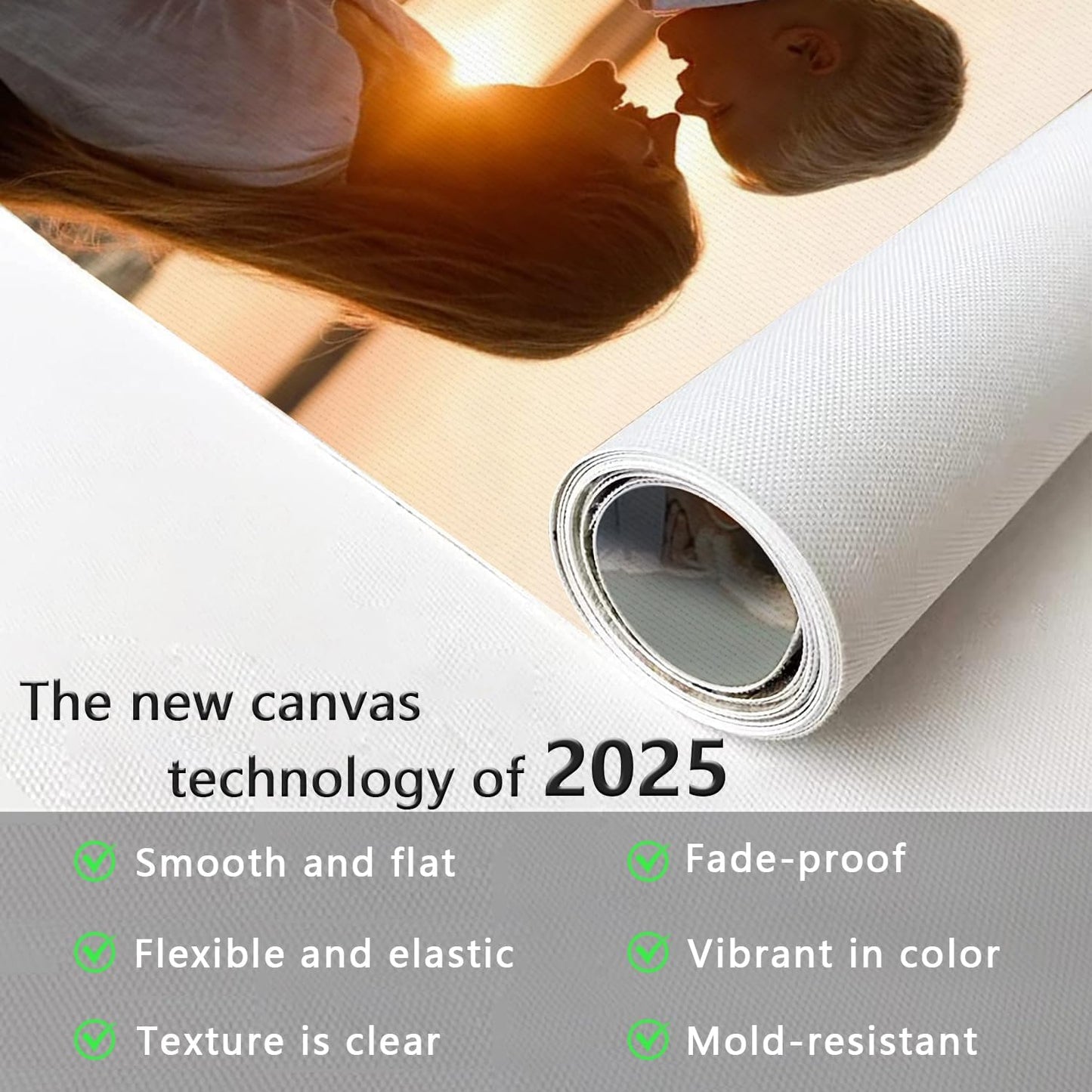 GZZFXXD Personalized Custom 40''x60'' Canvas Prints with Your Photo/your Image Large Wallart Wall Decor for Bedroom Dining room Living room Children's room(Unframed)