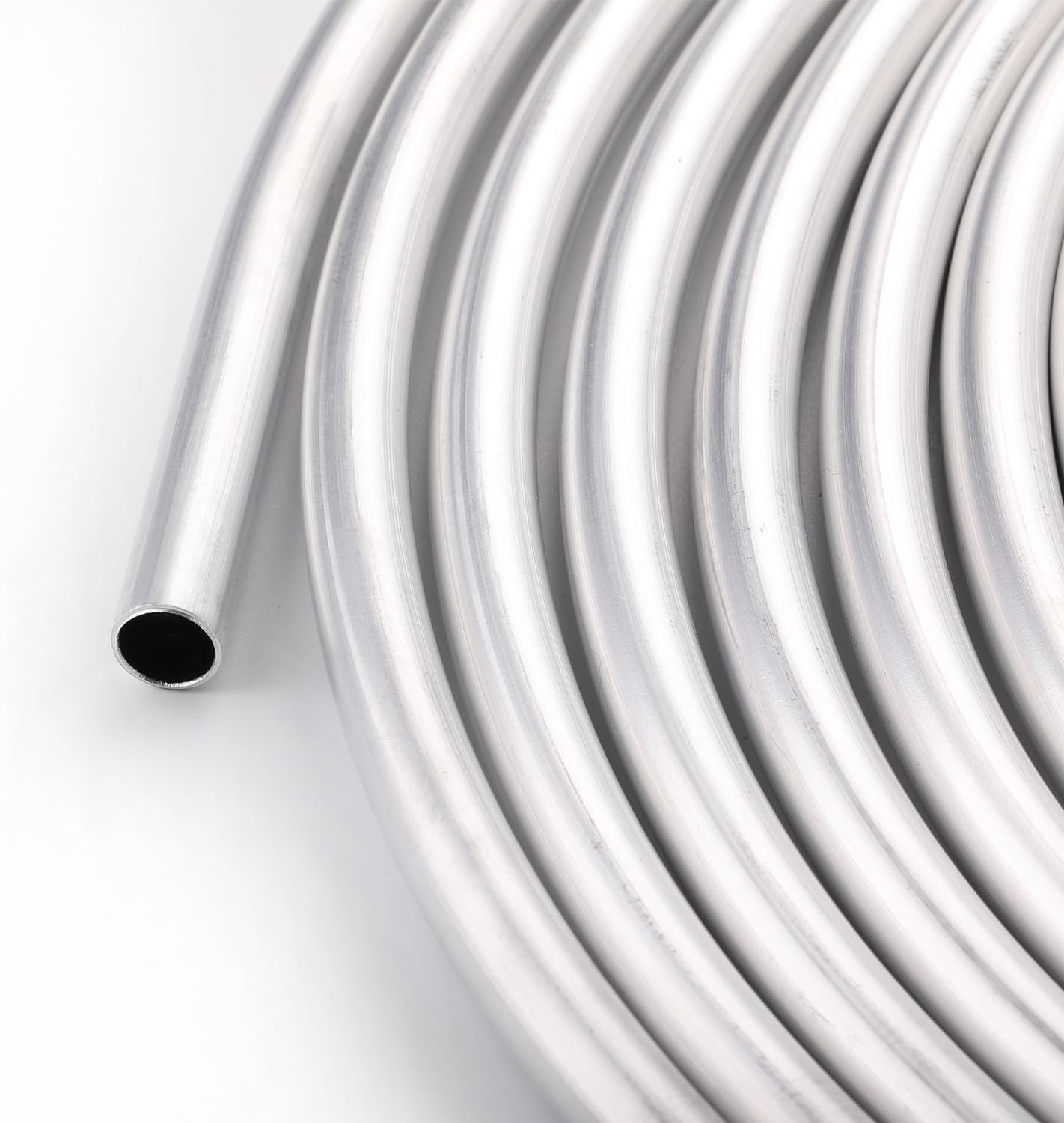 1/2" OD Aluminum Hard Fuel Line Hardline Tube Tubing Coil 10 Feet Roll
