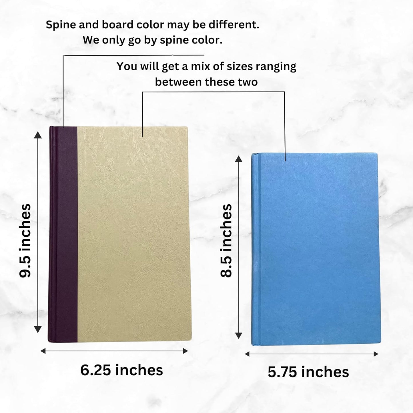 Curated Decorative Books Hardcover Décor Books for Home Décor, Choose Color, Interior Design, Office, Wedding Display, Instant Library, or Staging (Half Foot, Blue)