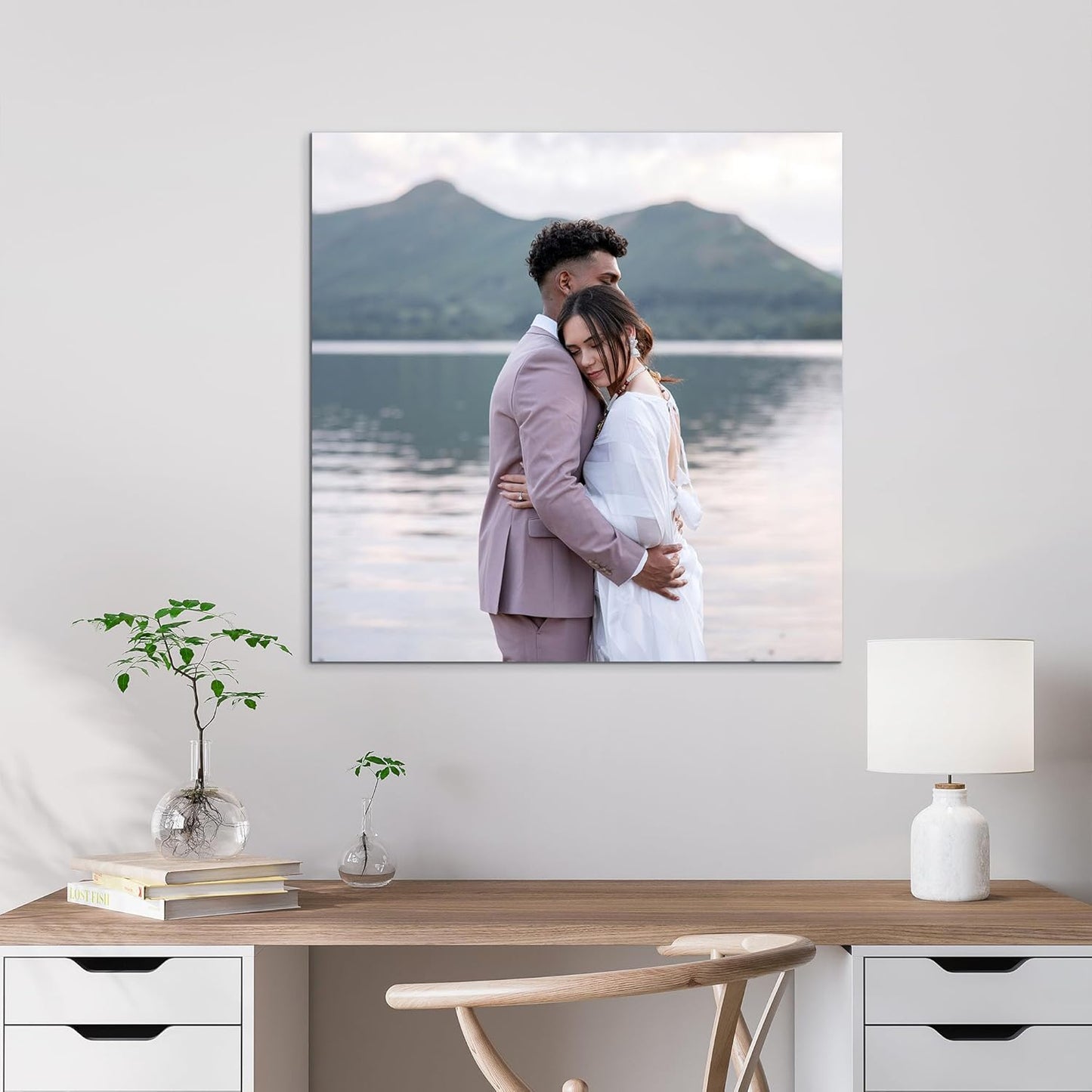 Tapuayts Personalized Custom Canvas Poster: Upload Your Image/Photo for Custom Photo-to-Poster Printing, Quality Wall Art Print (12" X 12")
