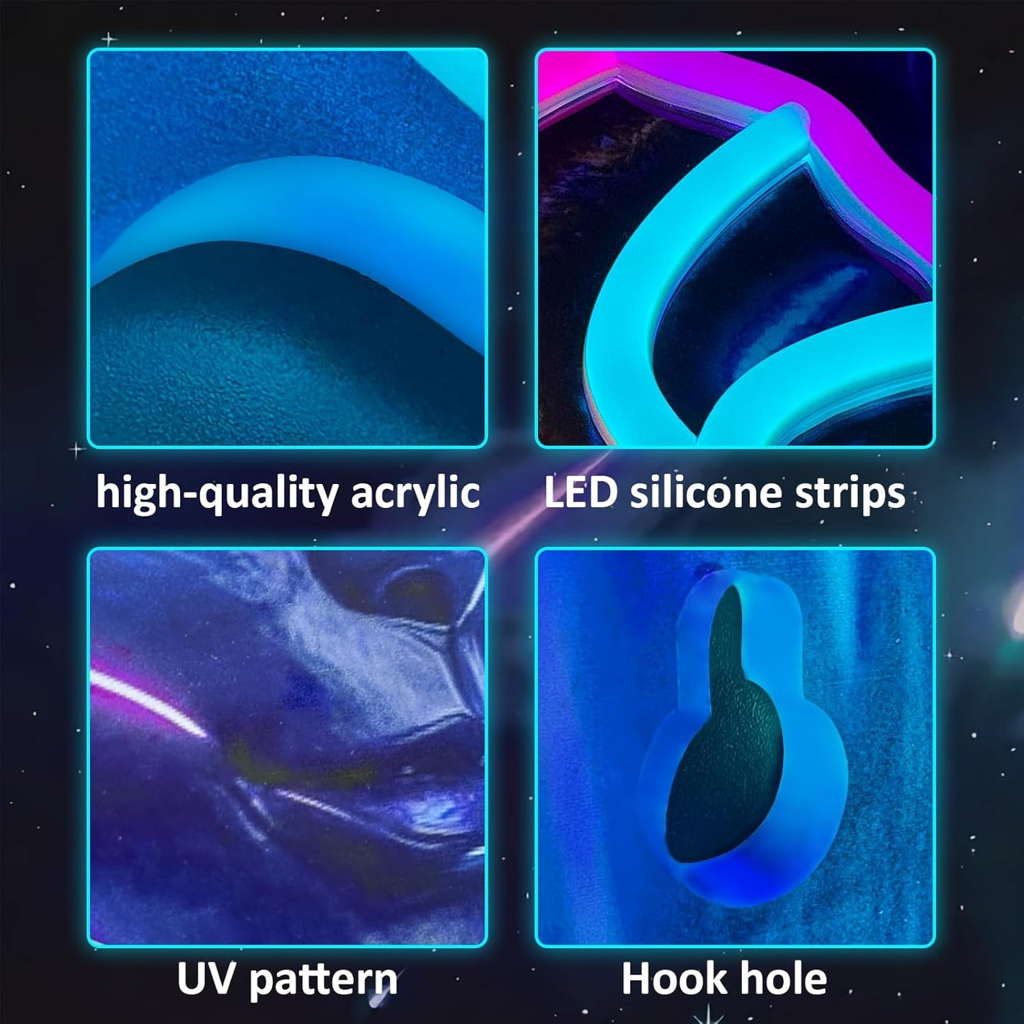 Dreadlocks Alien Neon Sign, E.T Neon Signs for Wall Decor, for Man Cave Game Room Teens Boy Room Decor, Gift for Teens Kids E.T Fans UFO Fans, Dimmable Decoration USB Powered with Switch