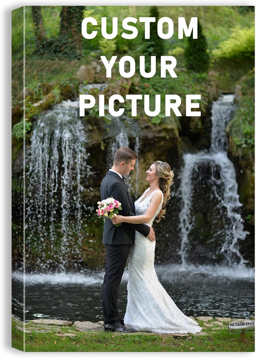 xzartdiy Custom Canvas Prints with Your Photos - Personalized Picture Print Customized Gifts for Family Home Office Wall Art Decor, Wrapped Canvas 20x30inch