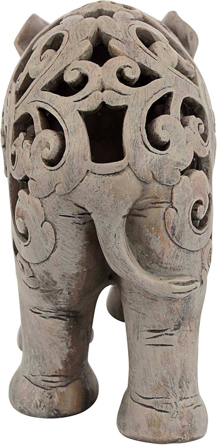 Design Toscano Anjan the Elephant Jali Sculpture
