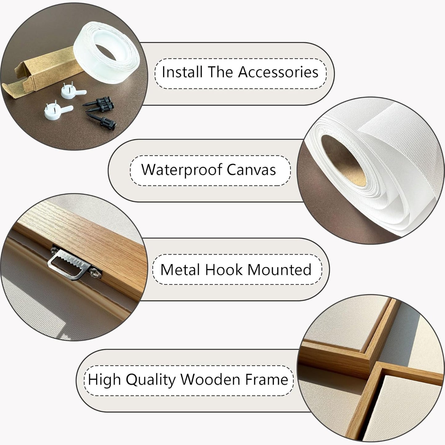 HGUAOA Coastal Canvas Wall Art - Large Landscape Wall Art for Living Room - Ocean and Beach Painting - Blue Artwork for Bedroom Decor - Above Bed Wall Pictures -Beach Theme Print Art