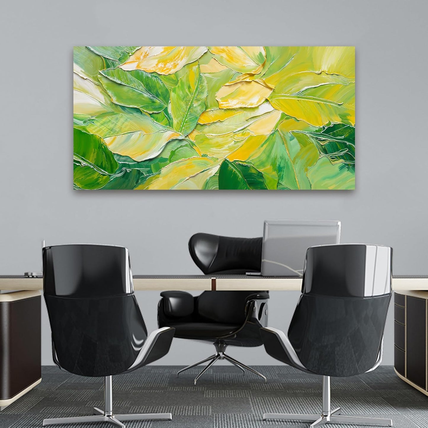 Canvas Wall Art Decor Wall Art Pictures for Living Room Artwork for Walls Abstract Green Wall Art Prints Abstract Canvas Art Wall Decor Wall Decorations Bedroom Home Aesthetic Wall Art Decor 20" X 40"