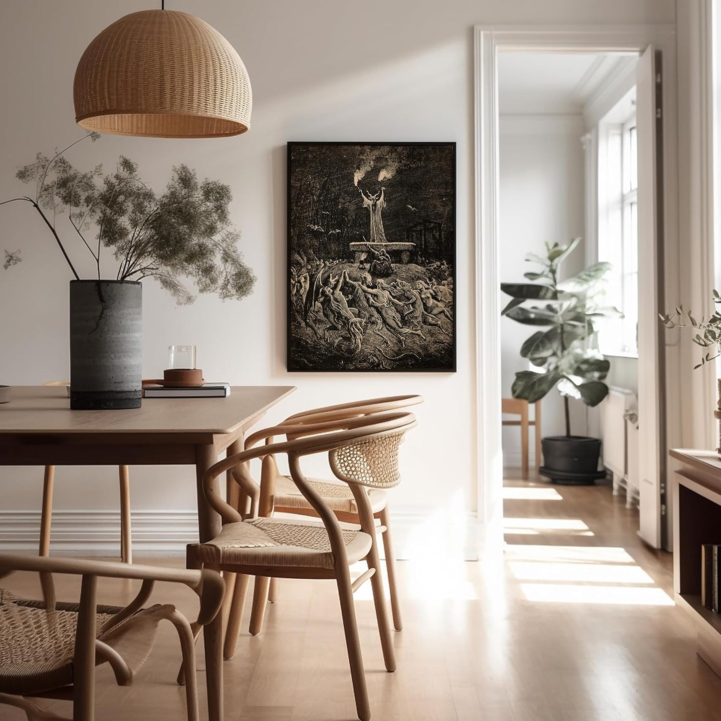 Poster Master Vintage Gustave Dore Poster - Retro Dance of Sabbath Print - Witchcraft Art - Halloween Art - Gift for Him & Her - Gothic Decor for Dorm, Living Room or Bedroom - 11x14 UNFRAMED Wall Art