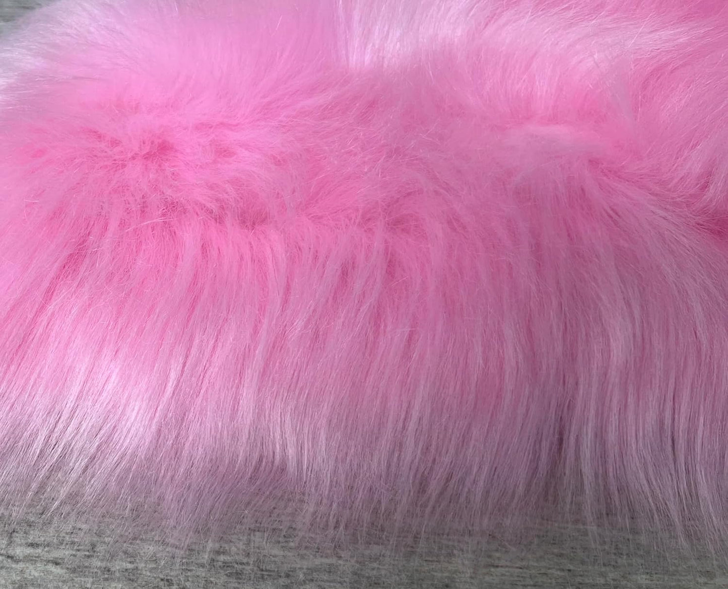 LAMBZY Faux Sheepskin Super Soft Hypoallergenic Free Shape Silky Shag Rug, Luxury Shaggy Plush Carpet for Bedrooms Living Kids Room Sofa Rugs (Pink, Triple Side by Side 3'x6')