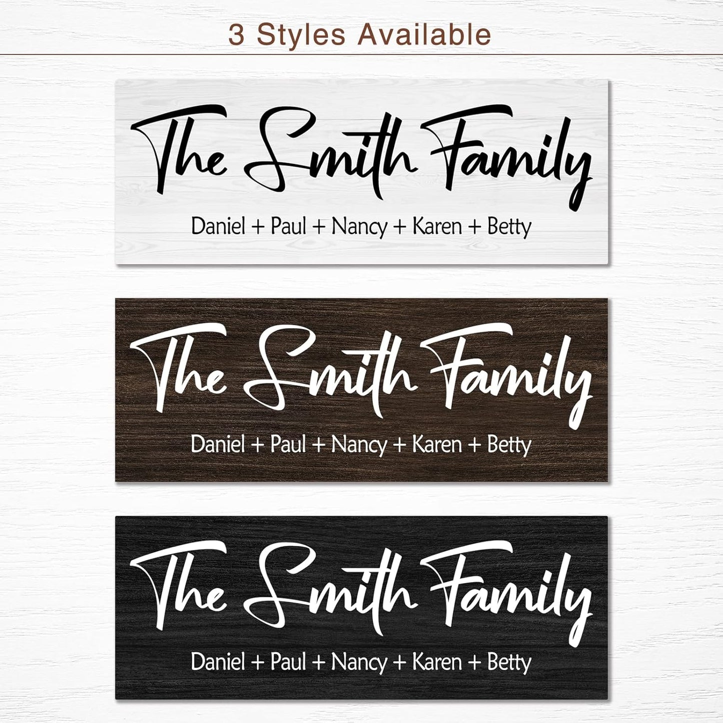 Personalized Family Name Wood Sign - Custom Last Name Plaque, New Family Established Sign, Wedding & Housewarming Gift, Rustic Home Wall Decor Plaque 16"x6"